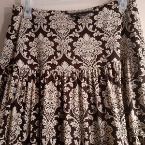 INC International Concept Tiered Paisley Skirt M  lovely with draping tiers